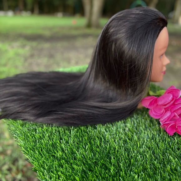 MANNEQUIN HEAD WIG PRACTICE HAIRSTYLE BEAUTICIAN HAIRDRESSER UPDO COSMETOLOGY - Picture 11 of 15